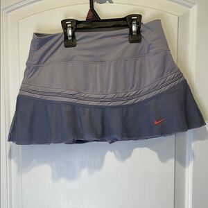 Nike Women's Blue Mini Skort with Red Accent